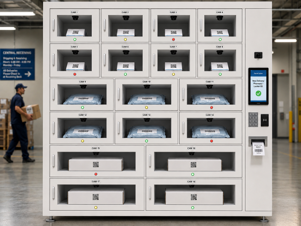 AI Vision Hospital Supply & Parcel Management Locker
