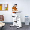 Home office All-in-One V9 Desk Exercise Bike, Height Adjustable Cycle - White