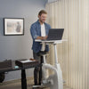Home office All-in-One V9 Desk Exercise Bike, Height Adjustable Cycle - White