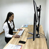 Quad LED LCD Monitor Stand up Freestanding Desk Mount for Support up to 32