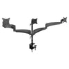 Gas Spring Triple Monitor Desk Mount Arm/Stand, Fully Adjustable Arms, Fits up to 27