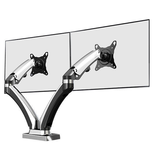 Dual Monitor Gas Arm 2MSGN (Chrome finish) Ergonomic Corporation