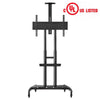 Heavy Duty Mobile TV Trolley Stand with Mount for LED LCD Plasma Flat Panel Screens and Displays 50 to 80 inch with 198 lbs weight capacity, (H05)