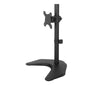 Single LCD Computer Monitor Free-Standing Desk Stand Adjustable Tilt | Holds 1 Screen up to 27