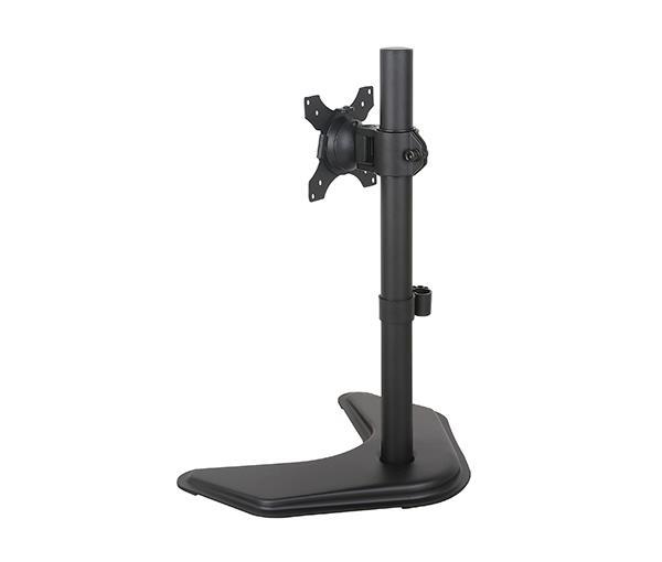 Single LCD Computer Monitor FreeStanding Desk Stand Adjustable Tilt