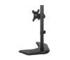 Single LCD Computer Monitor Free-Standing Desk Stand Adjustable Tilt | Holds 1 Screen up to 27