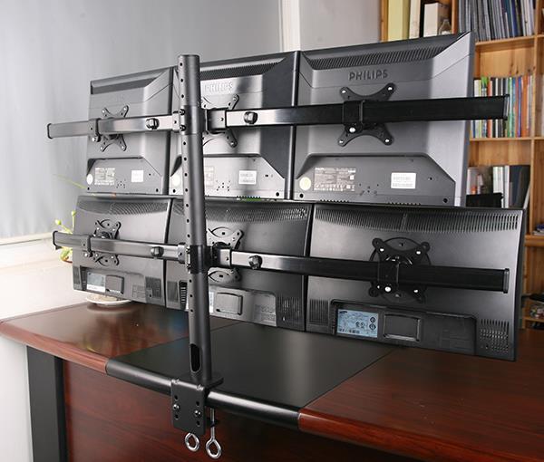 Six-Monitor Desk Clamp Mount – 6MS-CT