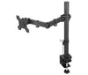 Single Monitor Desk Mount Arm Fully Adjustable Stand Fits up to 27-inch LCD LED Screen