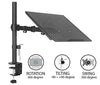 Fully Adjustable Extension with C Clamp Single Laptop Notebook Desk Mount Stand, Black (RCLT)