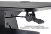 Black Height Adjustable Standing Desk Gas Spring Monitor Riser, Tabletop Sit to Stand Workstation Converter (model RDF)