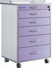 Dental Clinic Cabinet Waterproof Anti-oxidation Dental Cart 5 Drawers