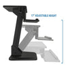 Dual Monitor Sit Stand Workstation Desk Converter with Two monitor arm