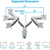 Premium Dual Monitor Gas Arm 2MS-GL
