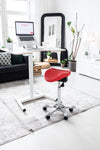 Salli Gas Spring Height Adjustable Work Desk, excellent both at home and in office, White