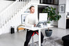 Salli Gas Spring Height Adjustable Work Desk, excellent both at home and in office, White