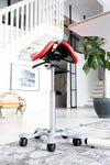 Salli Sway Ergonomic Gas spring Two-Part Seat Saddle Chair Stool with Designer Base (Finland Brand)