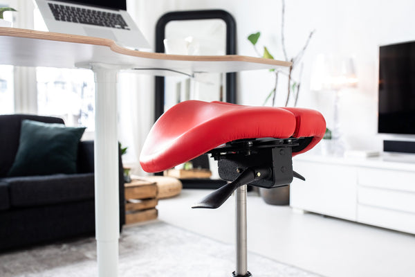 Salli Sway Ergonomic Gas spring Two-Part Seat Saddle Chair Stool with Designer Base (Finland Brand)