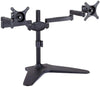 Dual Free-standing Arm Monitor Desktop Mount Stand Adjustable Screens Fit for 10