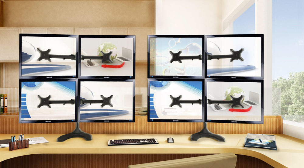 Freestanding Eight-Monitor Stand – 8MS-F