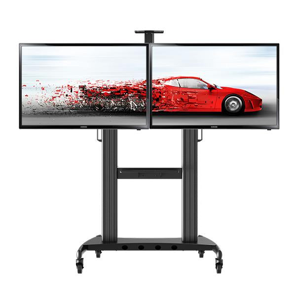 Dual Screen TV Mobile Cart, Support 40