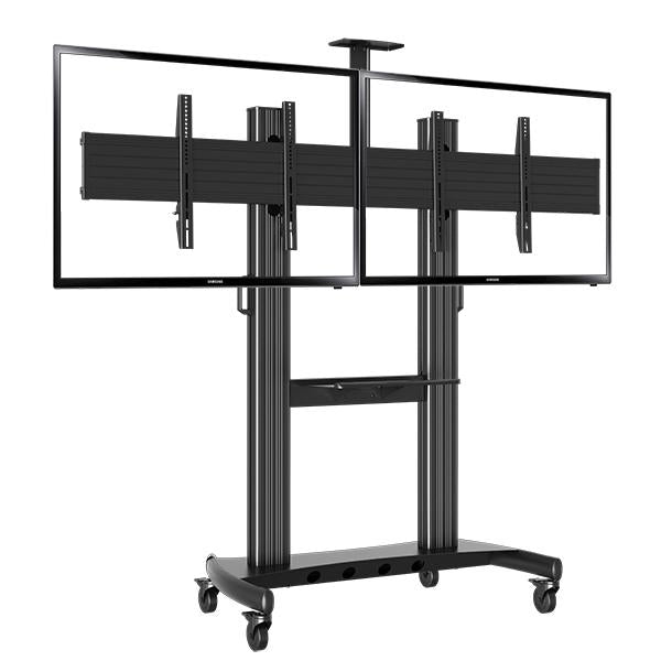 Dual Screen TV Mobile Cart, Support 40