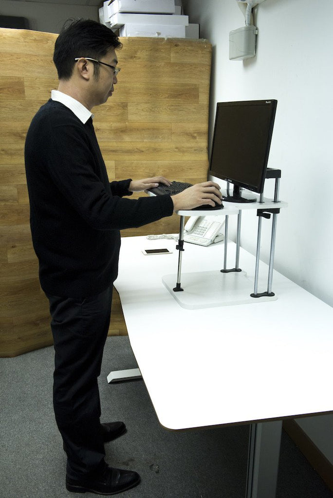 Adjustable Sit to Stand Standing Desk On Top Of Your Existing Desk SSD