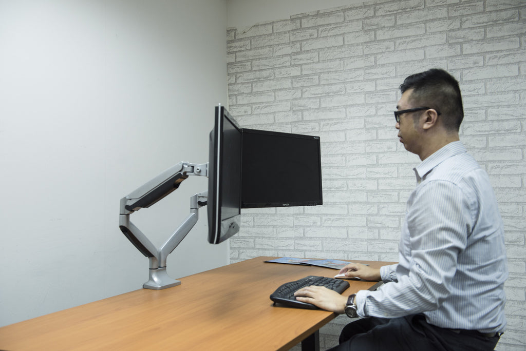 Premium Dual Monitor Gas Arm 2MSGL Ergonomic Corporation Hongkong Ltd