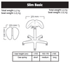 Salli Slim Basic Two-part Saddle Seat Chair Stool (Finland Brand)