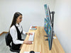 Triple LCD LED Computer Monitor Desk Stand Model No (EF003T)