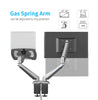 Desktop Dual LCD Fully Adjustable Gas Spring Computer Monitor and Laptop Desk Mount Combo Stand, Fits 13