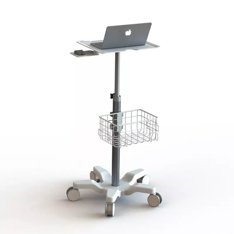 Multi-function Laptop / Nursing / Patient Laptop Cart Computer Trolley