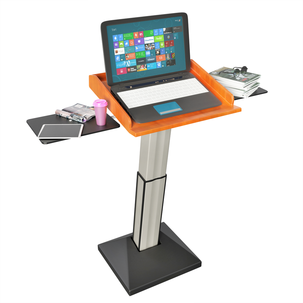 Smart Lectern Electronically Height Adjustable with Light and Mic