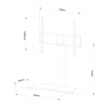 Universal Table Top Mount/ TV Stand for 32"-65" Flat-Screen VESA 600x400 TV Lift - Black (RDS3001)