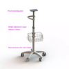 Economical Height Adjustable Patient Monitor trolley cart for Hospital Clinics Dentist