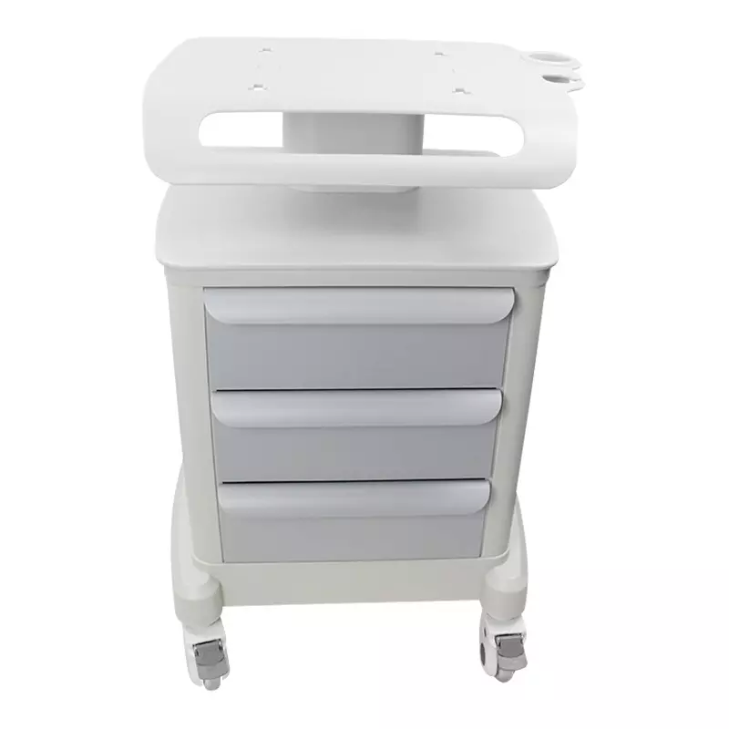 3 Drawer ABS Plastic Mobile Cabinet Carts Medical Dental Equipment