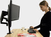 Dual Gas Spring Enabled Monitor Stand / Arm 2MS-GB (Black colour)