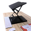 Ergonomic Design Multi Level Height Adjustable Laptop Stand, Sit-stand, Table Top, Black