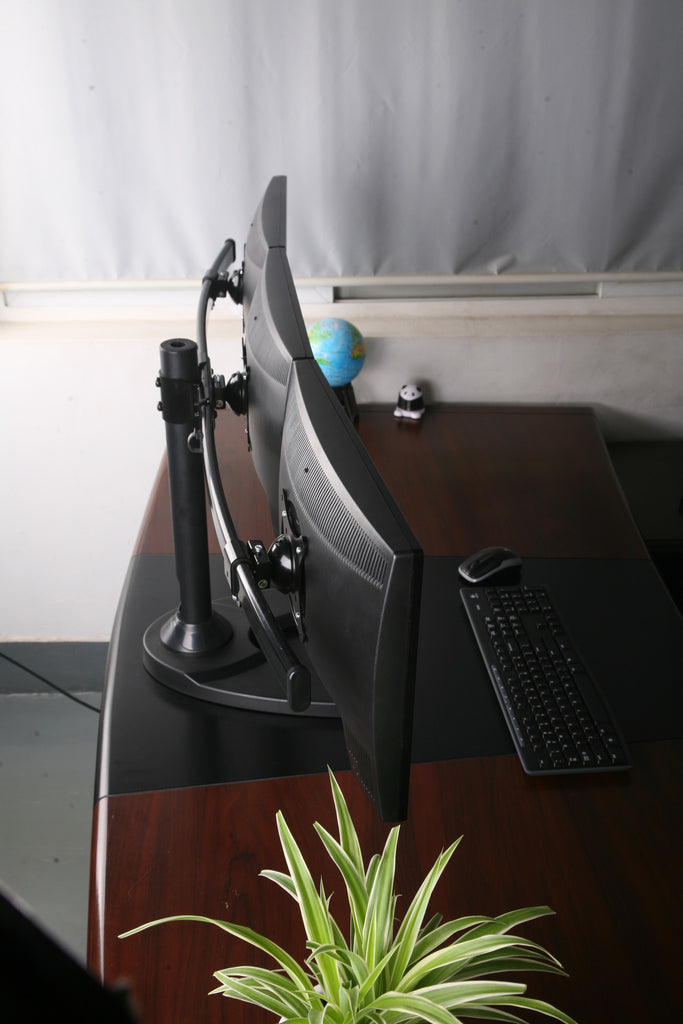 LCD Triple  Monitor  Stand  Free  Standing