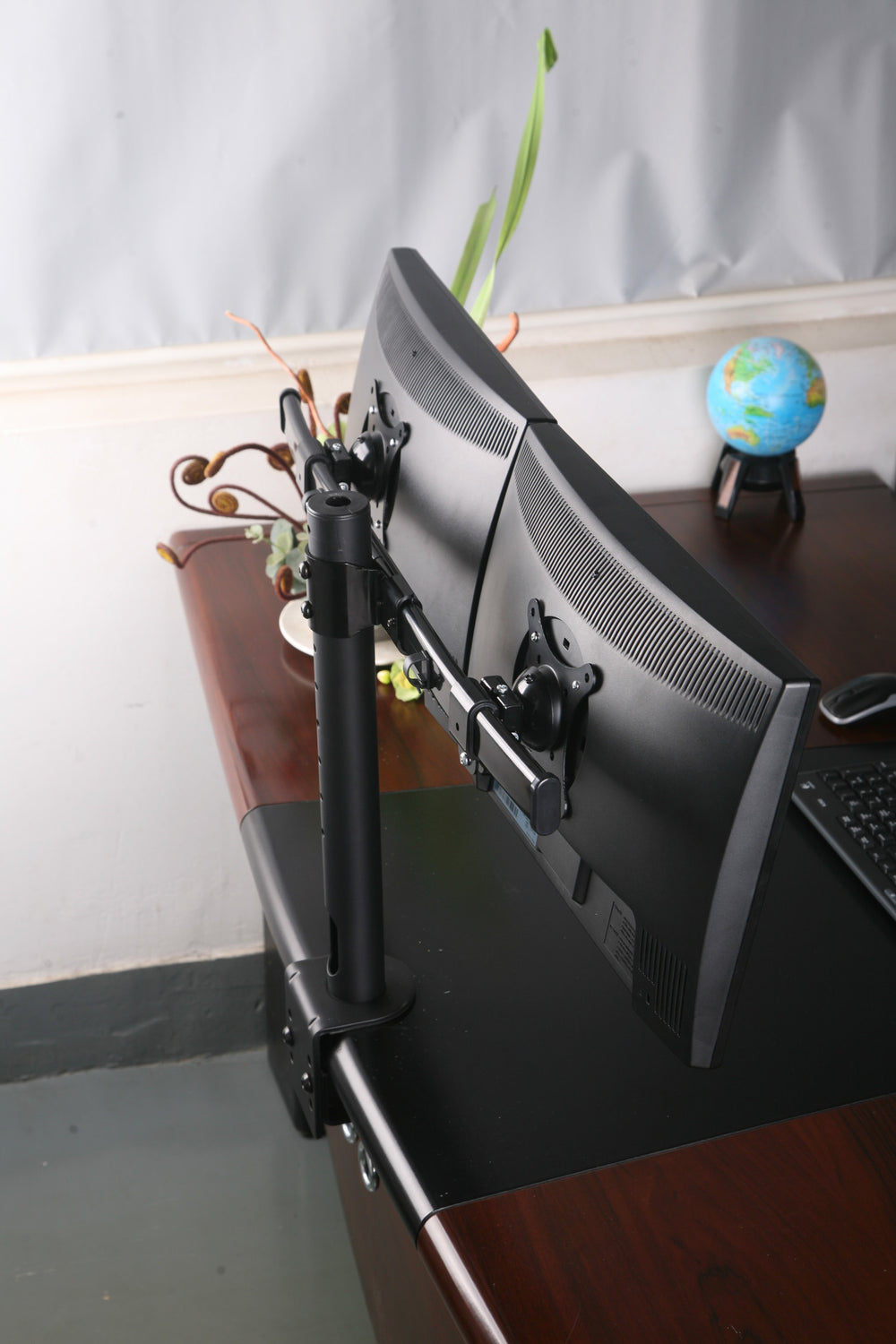 雙顯示器夾具型彎曲臂2ms-CT2
