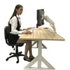 Dual Monitor Mount Stand Full Motion Swivel Gas Spring LCD Arm Fits for 2 Computer Screens 13 to 27 inches - Each Arm Holds up to 13.2 lbs