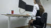 Dual Monitor Mount Stand Full Motion Swivel Gas Spring LCD Arm Fits for 2 Computer Screens 13 to 27 inches - Each Arm Holds up to 13.2 lbs