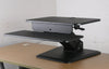 Black Height Adjustable Standing Desk Gas Spring Monitor Riser, Tabletop Sit to Stand Workstation Converter (model RDF)