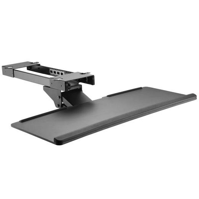 Adjustable keyboard tray under desk I Pull out Under Table keyboard drawer I Articulating Platform Model AKT02