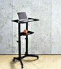 Mobile Laptop Desk Cart Height and Angle Adjustable Tilt Spliting  Laptop Stand Table