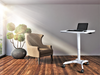 Instant Multi-Purpose Rolling Podium Lectern with Wheels Laptop Workstation, Height Adjustable Pneumatic Sit-Stand Mobile Laptop Cart