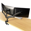 Gas Spring Triple Monitor Desk Mount Arm/Stand, Fully Adjustable Arms, Fits up to 27
