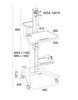 Computer Mobile Workstation Cart (MCT09)