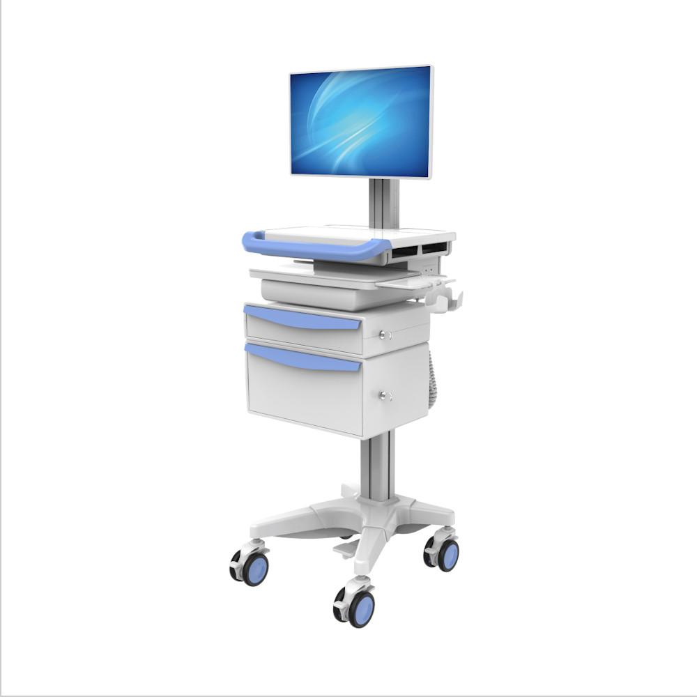 Mobile Nursing Computer Cart with Drawers – HSE-PMB