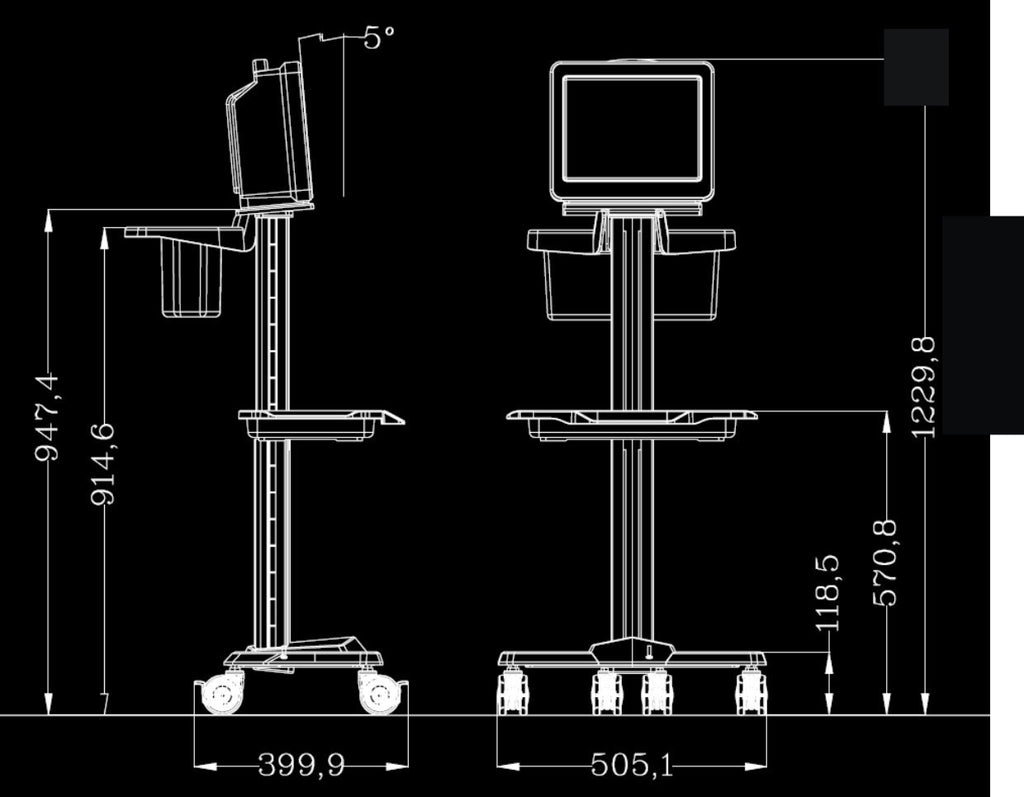 Patient Monitor Cart (MC-P)