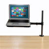 Fully Adjustable Extension with C Clamp Single Laptop Notebook Desk Mount Stand, Black (RCLT)